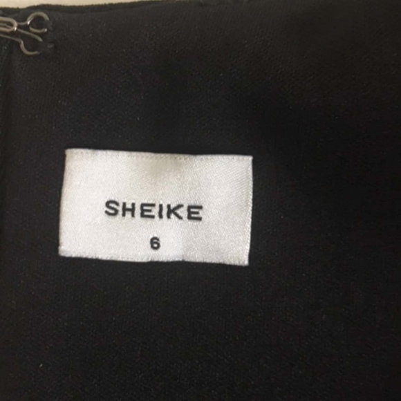 SHEIKE Black Magic Bodice Eyelet Tie Up Strap Bodycon Midi Dress - Picture 12 of 12